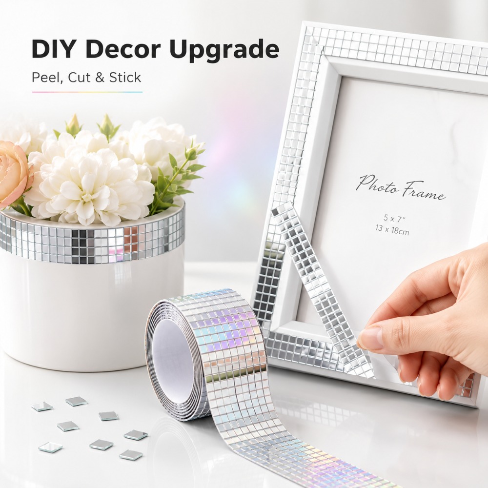 Mini Square Mirror Mosaic Tile - Wedding Bathroom Supply Kit recension och pris